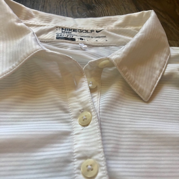 Nike | Women's Dri-Fit Textured Golf Polo sz L - Picture 3 of 6